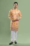 Buy Arihant Rai Sinha Yellow Cotton, Polyester, Viscose Embroidery, Sequins Thread And Kurta Set at Aza Fashions Buy_Arihant Rai Sinha_Yellow Cotton, Polyester, Viscose Embroidery, Sequins Thread And Kurta Set _at_Aza_Fashions