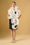 Shop_Ritika Arya Jain_Black Round Neck Noir Et Blanc Structured Dress _at_Aza_Fashions