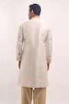 Shop Arihant Rai Sinha White Silk Mirrors, Embroidery Blend Kurta at Aza Fashions Shop_Arihant Rai Sinha_White Silk Mirrors, Embroidery Blend Kurta _at_Aza_Fashions