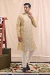 Buy Arihant Rai Sinha Cream Cotton Mirrors, Embroidery Work Kurta at Aza Fashions Buy_Arihant Rai Sinha_Cream Cotton Mirrors, Embroidery Work Kurta _at_Aza_Fashions