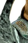 Shop_Etcetera_Emerald Green Crystals Paris Petite Velvet Party Bag _Online_at_Aza_Fashions