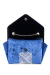 Buy_Etcetera_Blue Crystals Origami Velvet Party Clutch Bag _Online_at_Aza_Fashions