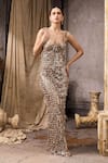 Shop Rocky Star Beige Net Tassels Sweetheart Neck Hand Embroidered Gown Online at Aza Fashions Shop_Rocky Star_Beige Net Tassels Sweetheart Neck Hand Embroidered Gown _Online_at_Aza_Fashions