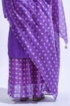 JAYATI GOENKA Purple Chanderi Silk Tassels Collared Violet Printed Skirt Set Online at Aza Fashions JAYATI GOENKA_Purple Chanderi Silk Tassels Collared Violet Printed Skirt Set _Online_at_Aza_Fashions