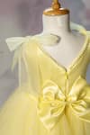 Buy Ruchika Lath Label Yellow Satin, Net Embroidery, Sequins, Pearls, Bows Pikachu Hand Kids Dress Buy_Ruchika Lath Label_Yellow Satin, Net Embroidery, Sequins, Pearls, Bows Pikachu Hand Kids Dress