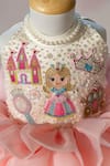 Buy_Ruchika Lath Label_Pink Organza Beads, Pearls, Sequins, Princess Theme Hand Ruffled Dress 