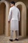 Shop_Darshika Menswear_Off White Silk, Cotton Beads, Sequins, Embroidery Embellished Bundi And Kurta Set _at_Aza_Fashions