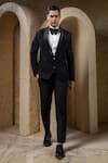 Buy Darshika Menswear Black Suiting Beads Embellished Tuxedo Set Online at Aza Fashions Buy_Darshika Menswear_Black Suiting Beads Embellished Tuxedo Set _Online_at_Aza_Fashions