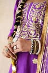Shop Gulabo Jaipur Purple Chanderi Embroidery, Sequins, Mirrors Square Tara Straight Kurta Set Online at Aza Fashions Shop_Gulabo Jaipur_Purple Chanderi Embroidery, Sequins, Mirrors Square Tara Straight Kurta Set _Online_at_Aza_Fashions