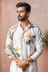 Buy Arihant Rai Sinha Gray Viscose, Silk Floral Motif Kurta And Salwar Set Online at Aza Fashions Buy_Arihant Rai Sinha_Gray Viscose, Silk Floral Motif Kurta And Salwar Set _Online_at_Aza_Fashions