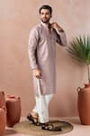 Arihant Rai Sinha Pink Cotton, Silk Printed Kurta And Salwar Set Online at Aza Fashions Arihant Rai Sinha_Pink Cotton, Silk Printed Kurta And Salwar Set _Online_at_Aza_Fashions