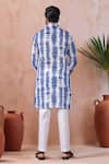 Shop_Arihant Rai Sinha_Navy Linen, Cotton Tie-dye Kurta And Pant Set _at_Aza_Fashions