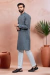 Buy Arihant Rai Sinha Gray Cotton Woven Dobby Kurta And Pant Set Online at Aza Fashions Buy_Arihant Rai Sinha_Gray Cotton Woven Dobby Kurta And Pant Set _Online_at_Aza_Fashions