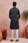 Shop Arihant Rai Sinha Black Cotton Woven Dobby Kurta And Pant Set at Aza Fashions Shop_Arihant Rai Sinha_Black Cotton Woven Dobby Kurta And Pant Set _at_Aza_Fashions