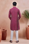 Shop Arihant Rai Sinha Purple Cotton Woven Dobby Kurta And Pant Set at Aza Fashions Shop_Arihant Rai Sinha_Purple Cotton Woven Dobby Kurta And Pant Set _at_Aza_Fashions