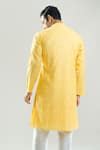 Shop_Rng Safawala_Yellow Silk, Dupion Embroidery, Sequins Resham Kurta Set _at_Aza_Fashions