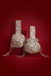 Buy_Amyra_Gold Embroidery, Sequins, Beads, Tassels, Zari Tej Potli Bag_Online_at_Aza_Fashions