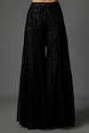 Krishna Padia_Black Crepe, Organza Sequins, Beads, Intricate Hand Kurta Sharara Set _Online_at_Aza_Fashions