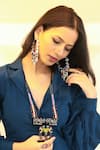 Buy_NAKHREWAALI_Multi Color Manchali Beaded Pendant Necklace _at_Aza_Fashions