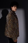 Buy_Nikita Mhaisalkar_Black Tweed Multi Color Bomber Jacket _Online_at_Aza_Fashions