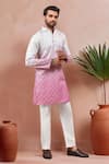 Buy Arihant Rai Sinha Cream Cotton, Silk Embroidery, Foil Printing Ombre Kurta Set at Aza Fashions Buy_Arihant Rai Sinha_Cream Cotton, Silk Embroidery, Foil Printing Ombre Kurta Set _at_Aza_Fashions