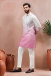 Buy Arihant Rai Sinha Cream Cotton, Silk Embroidery, Foil Printing Ombre Kurta Set Online at Aza Fashions Buy_Arihant Rai Sinha_Cream Cotton, Silk Embroidery, Foil Printing Ombre Kurta Set _Online_at_Aza_Fashions
