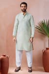 Buy Arihant Rai Sinha Green Jacquard, Silk Woven Kurta And Salwar Set at Aza Fashions Buy_Arihant Rai Sinha_Green Jacquard, Silk Woven Kurta And Salwar Set _at_Aza_Fashions