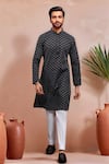 Buy Arihant Rai Sinha Black Cotton Woven Dobby Kurta And Pant Set at Aza Fashions Buy_Arihant Rai Sinha_Black Cotton Woven Dobby Kurta And Pant Set _at_Aza_Fashions