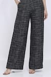 Dilnaz Black Tweed, Polyester Embroidery Hand Trouser Online at Aza Fashions Dilnaz_Black Tweed, Polyester Embroidery Hand Trouser _Online_at_Aza_Fashions