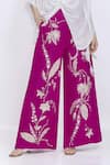 Dilnaz Purple Linen Embroidery Palm Leaf Palazzo Online at Aza Fashions Dilnaz_Purple Linen Embroidery Palm Leaf Palazzo _Online_at_Aza_Fashions