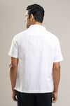 Shop_Aryavir Malhotra_Off White Linen, Cotton Embroidery Hand Shirt _at_Aza_Fashions