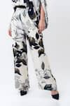 Buy_Nupur Kanoi_Off White Satin, Crepe Studs Collared, Printed Studded Balloon Top With Pant _Online_at_Aza_Fashions