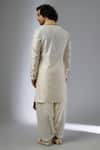 Shop_SALIL BHATIA_Ivory , , Modal, Satin, Button Down Kurta Set _at_Aza_Fashions