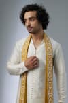Buy_SALIL BHATIA_Ivory , , Modal, Satin, Button Down Kurta Set _Online_at_Aza_Fashions