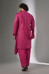 Shop_SALIL BHATIA_Pink Silk, Modal, Satin Sequins, Embroidery Roop Mahal Embellished Kurta Set _at_Aza_Fashions