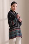 Buy_Dusala_Multi Color Cashmere, Wool Embroidery High Neck Quinn Short Jacket _Online_at_Aza_Fashions