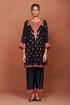 Sue Mue Black , Organza Embroidery, Nai Floral Paisley Kurta Salwar Set at Aza Fashions Sue Mue_Black , Organza Embroidery, Nai Floral Paisley Kurta Salwar Set _at_Aza_Fashions