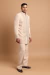 Buy_Rohit Doshi_Off White Polyester Beads, Metallic Thread Embellished Bandhgala And Pant Set _Online_at_Aza_Fashions