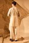 Shop Rohit Doshi Off White Mesh Embroidery, Patchwork Kurta And Pant Set at Aza Fashions Shop_Rohit Doshi_Off White Mesh Embroidery, Patchwork Kurta And Pant Set _at_Aza_Fashions