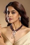 Buy Hrisha Multi Color Stones, Pearls, Crystals Jasper Beaded Necklace And Earring Set at Aza Fashions Buy_Hrisha_Multi Color Stones, Pearls, Crystals Jasper Beaded Necklace And Earring Set _at_Aza_Fashions