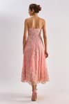 Shop Emblaze Pink Tulle Beads, Sequins Sweetheart Neck, Embellished Midi Dress And Jacket Set at Aza Fashions Shop_Emblaze_Pink Tulle Beads, Sequins Sweetheart Neck, Embellished Midi Dress And Jacket Set _at_Aza_Fashions