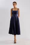 Shop_Emblaze_Navy Embroidery Square Neck Midi Dress _Online_at_Aza_Fashions