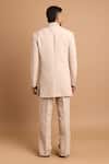 Shop_Rohit Doshi_Off White Polyester, Twill Beads, Sequins, Embellished Bandhgala Jacket _at_Aza_Fashions