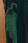 Rohit Doshi_Green Polyester, Crepe Beads, Embroidery Tropical Leaf Kurta _Online_at_Aza_Fashions