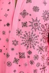Buy_Rohit Doshi_Pink Sequins, Stones Geometric Embroidered Kurta _Online_at_Aza_Fashions