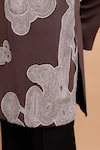 Buy_Rohit Doshi_Brown Embroidery Abstract Pattern Kurta _Online_at_Aza_Fashions