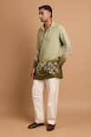 Buy_Rohit Doshi_Off White Cotton Plain Pant _Online_at_Aza_Fashions