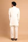 Shop_Rohit Doshi_Off White Cotton, Crepe Casual Trouser _at_Aza_Fashions