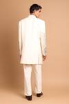 Shop_Rohit Doshi_Off White Cotton, Crepe, Rayon Floral And Pearl Embroidered Pant _at_Aza_Fashions