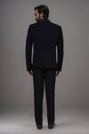 Shop Arihant Rai Sinha Navy Beads, Cut Work Cutdana Single Breasted Blazer at Aza Fashions Shop_Arihant Rai Sinha_Navy Beads, Cut Work Cutdana Single Breasted Blazer _at_Aza_Fashions